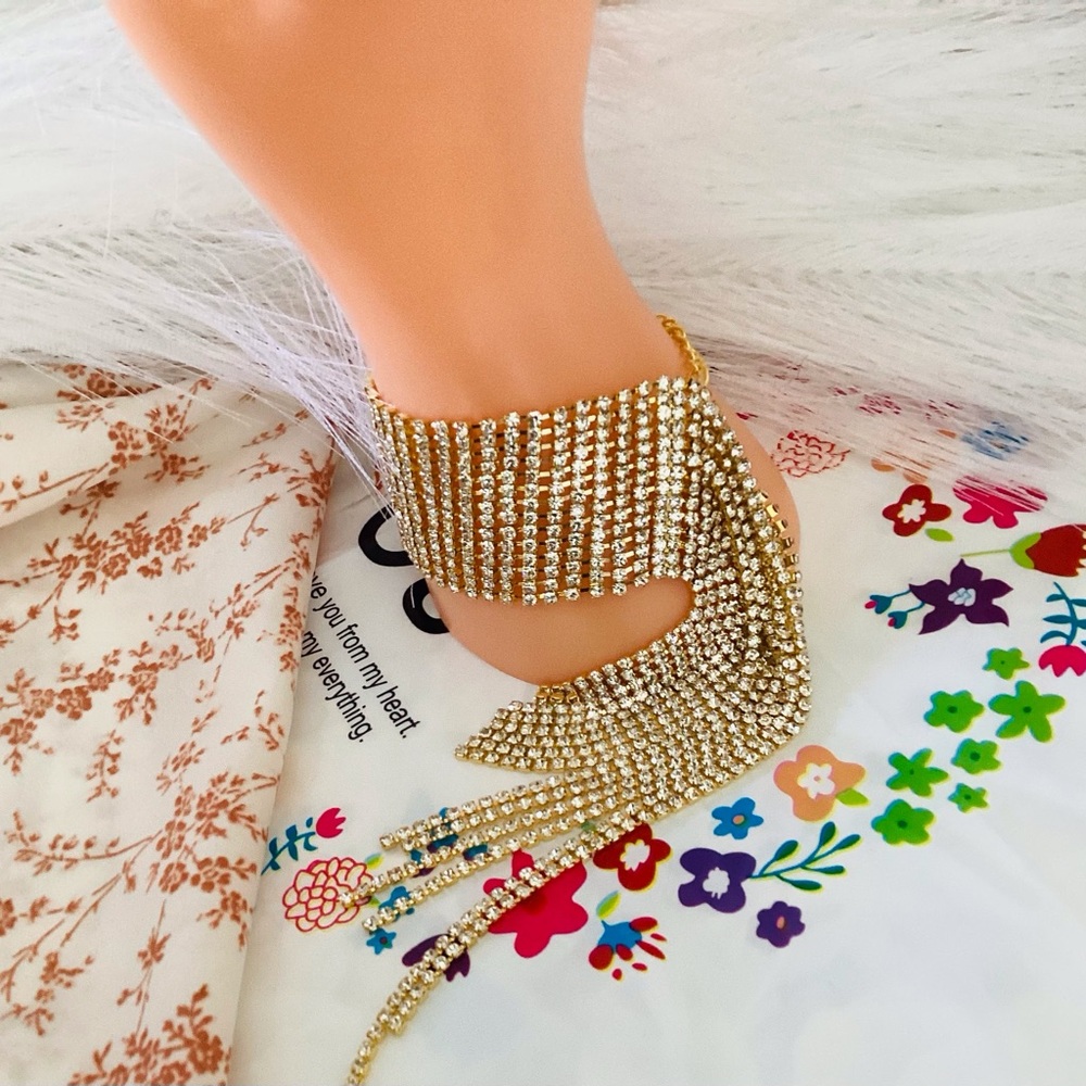 ❤️❤️Beautiful diamondstone bracelet, gold color - Picture 4 of 5
